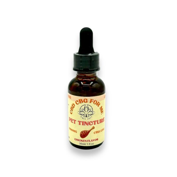 cbd pet tincture chicken flavor 1000mg